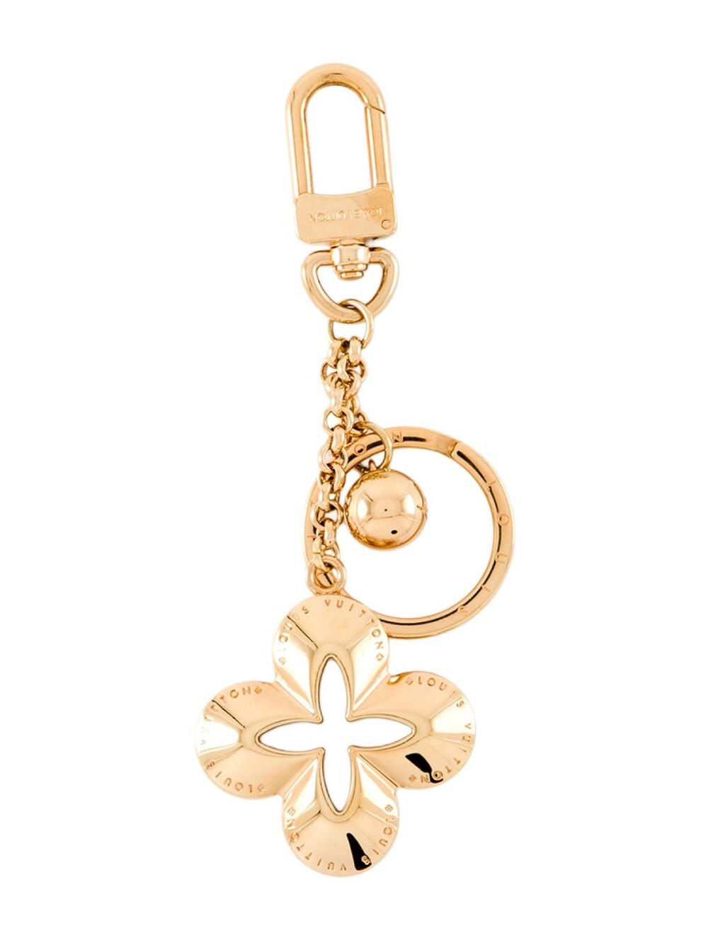Like NEW!!! Rare!!! Louis Vuitton Porte Cles Eclipse Bag Charm Key Holder Gold